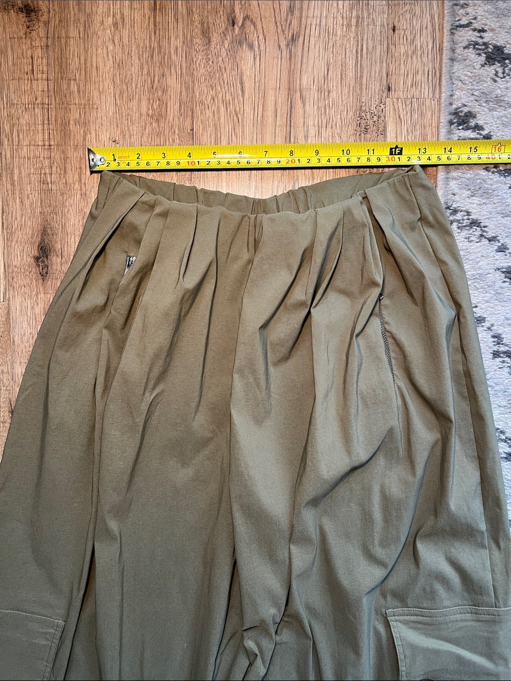 NEW! Zara Wide-Leg Cargo Pants in Olive ๐ซ Size M - Picture 5 of 8